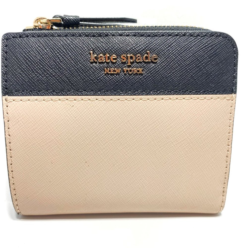 NWT KATE SPADE LEATHER CAMERON SMALL L ZIP BIFOLD